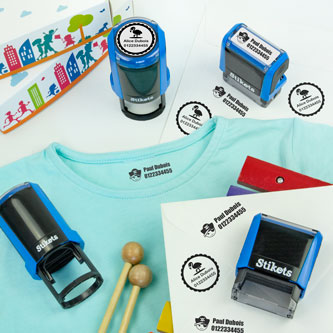 Mine Stamp Tampon rond personnalisé pour vêtements | Tampon rond  personnalisé pour vêtements d'enfants | Tampon textile pour vêtements  d'enfants